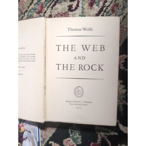 The Web And The Rock by Thomas Wolfe First Edition 1939 - Picture 3 of 8
